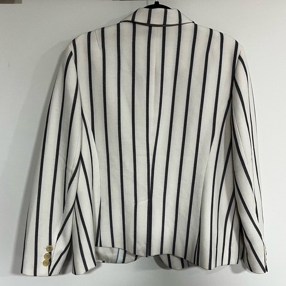 Talbots Nautical Striped Blazer Jacket - Picture 8 of 12